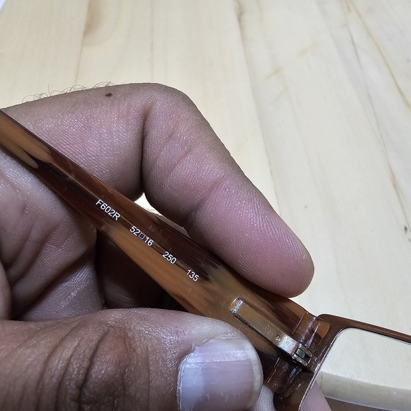Fendi Eyeglasses Frames Only F602R 52□16 250 135 Made in Italy Missing Rhineston - Picture 8 of 10